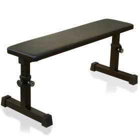 THE Flat Weight Bench For Strength Training W 5-Level Adjustable Height