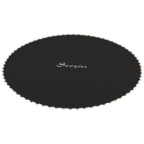 Trampoline Replacement Mat, Fits 12' Trampoline w/ 72 V-Hooks & 5.5" Springs (Spring & Frame not Included),  Black