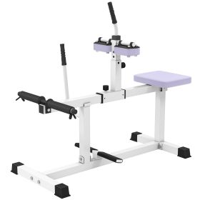 Adjustable Steel Seated Calf Raise Exercise Strength Training Gym Equipment, Purple