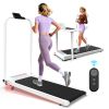 Foldable Treadmill with Handle Bar & Incline