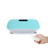 Silent Vibration Platform Crazy Fitness Massage 10-Frequency Weight Loss & Fat Burner Body Shaking Machine For Unisex Blue