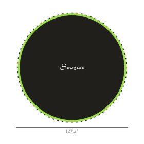 Trampoline Replacement Mat, Fits Trampoline W 72 V-Hooks &  Springs Spring & Frame Not Included  Green