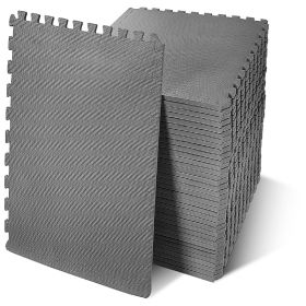 Only Supports Self Pickup  Jigsaw Sports Mat With EVA Foam Interlocking Tiles For Gymnastics And Home Gym Floor Protection, Various Sizes And Col (Option: Grey Half inch 36Pieces)