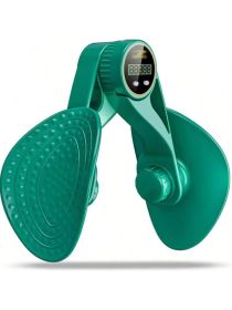 Women's Three-level Strength Band Counting Display Resistance Band Thigh Trainer Inner Thigh Trainer Pelvic Floor Exercise Equipment Kegel Exerci (Color: Green)