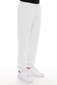 Little Better Premium Cotton Sweat Pant (Color: White, size: L)