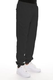 Little Better Premium Cotton Sweat Pant (Color: Black, size: 2XL)