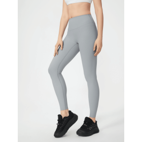 JupiterGear High-Waisted Leggings (Color: Light Gray, size: 10)