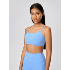 JupiterGear Crisscross Cami (Color: LIGHT BLUE, size: 10)
