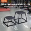 VEVOR Plyometric Jump Box, 12 Inch Plyo Box, Steel Plyometric Platform and Jumping Agility Box