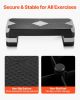 VEVOR Aerobic Exercise Step Platform, 28-Inch Workout Aerobic Stepper, Height Adjustable Fitness Training Step Deck Trainer with 4 Risers